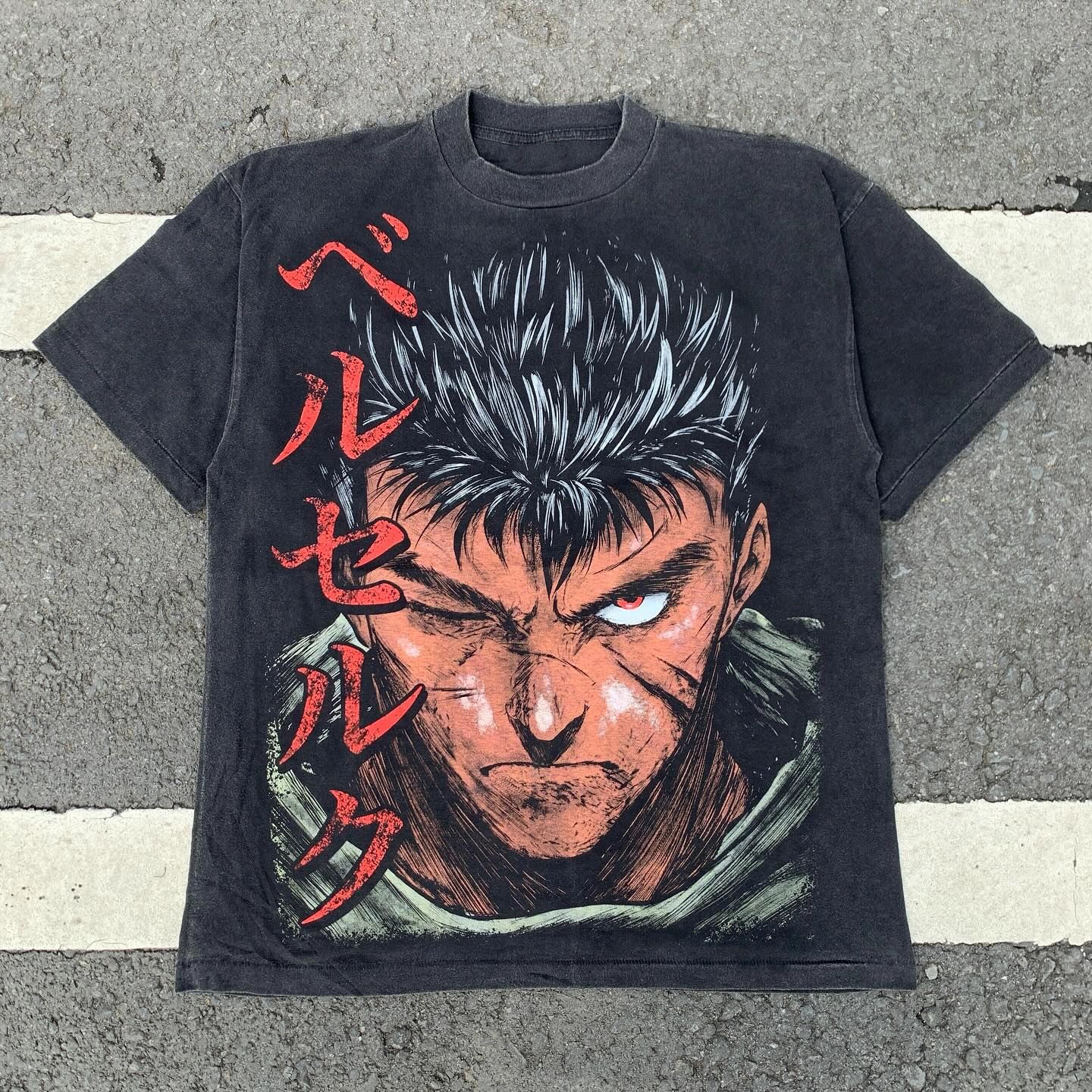 Beast of Darkness — 300g Heavyweight Noir Vintage Wash Tee