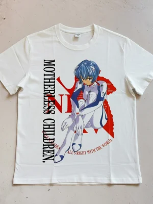 Rei Ayanami 260g Heavyweight Pure Cotton Printed Short-Sleeve T-Shirt
