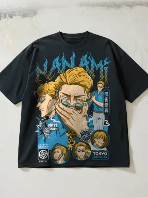 Jujutsu Kaisen: Kento Nanami Heavyweight Distressed Short-Sleeve T-Shirt