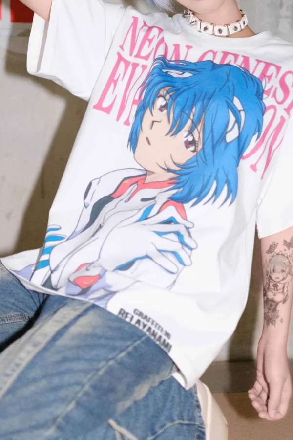 Rei Ayanami - 300g Heavyweight Oversized Vintage Wash Tee