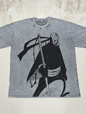 Obito Uchiha - 300g Premium Vintage Wash Anime Streetwear