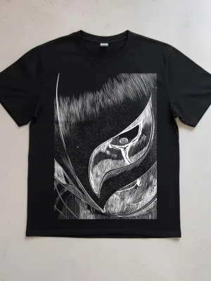 Berserk: Griffith Line Art Direct-to-Garment Print Short-Sleeve T-Shirt (Spring/Summer)