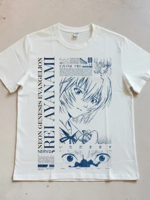 EVA Rei Ayanami '90s Retro Poster Print Short-Sleeve T-Shirt