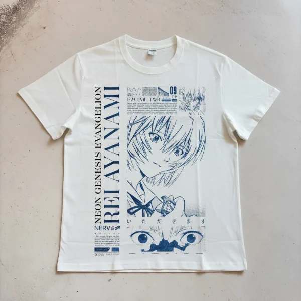 EVA Rei Ayanami '90s Retro Poster Print Short-Sleeve T-Shirt