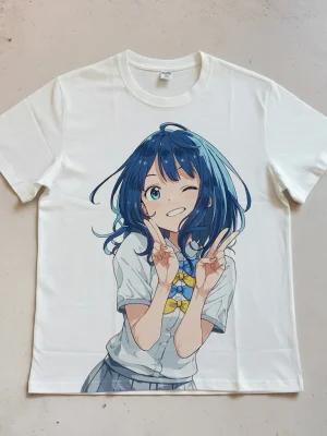 "Too Many Defeated Heroines" — Anna Yanami: Direct-to-Garment Printed Pure Cotton Short-Sleeve T-Shirt