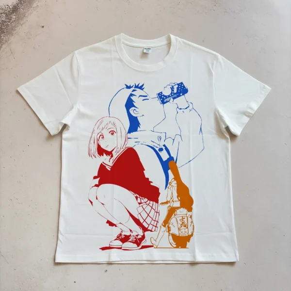 FLCL Minimalist Retro-Style Poster Print Short-Sleeve T-Shirt
