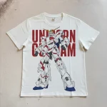 Mobile Suit Gundam RX-0 Unicorn — Large Print, Pure Cotton, Spring/Summer Short-Sleeve T-Shirt