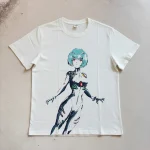 EVA Rei Ayanami Art Print Short-Sleeve Top — Spring/Summer Casual & Commuter Wear