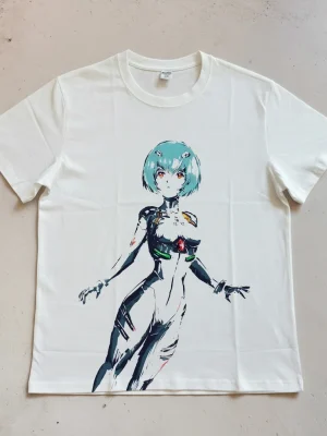EVA Rei Ayanami Art Print Short-Sleeve Top — Spring/Summer Casual & Commuter Wear