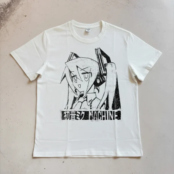 Hatsune Miku Digital Print Pure Cotton Short-Sleeve T-Shirt