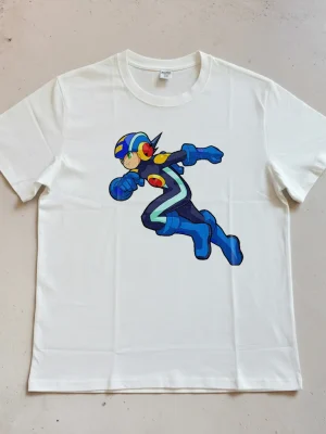 Mega Man Battle Network (MegaMan.EXE) — Printed Pure Cotton Short-Sleeve T-Shirt