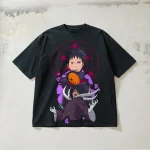 Naruto: Obito — 330g Heavyweight Distressed Short-Sleeve T-Shirt