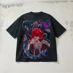 Naruto: Sasori — 330g Heavyweight Pure Cotton Distressed Short-Sleeve T-Shirt