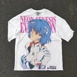 Rei Ayanami - 300g Heavyweight Oversized Vintage Wash Tee