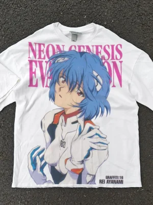 Rei Ayanami - 300g Heavyweight Oversized Vintage Wash Tee