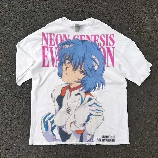 Rei Ayanami - 300g Heavyweight Oversized Vintage Wash Tee
