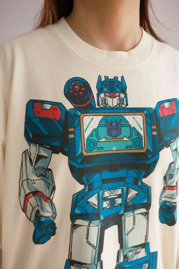 Soundwave - 300g 90s Retro Aesthetic Vintage Wash Tee