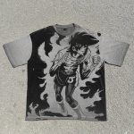 Joe Yabuki "Burning Spirit" - 280g Heavyweight Vintage Wash Anime Tee