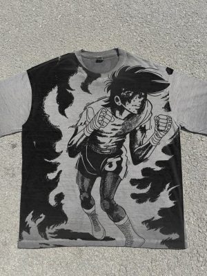 Joe Yabuki "Burning Spirit" - 280g Heavyweight Vintage Wash Anime Tee