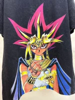 Yu-Gi-Oh! Yami Yugi Pharaoh Atem Heavyweight 300g Acid Wash Vintage Anime T-shirt