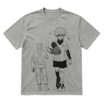 Hunter x Hunter Killua Zoldyck Manga Panel Ch. 21 Vintage 300 gsm Heavyweight Tee - Cyber Y2K Anime Streetwear