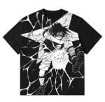 Uchiha Sasuke Chidori Hand-Drawn Line Art All-Over Print 300 gsm T-Shirt - Naruto Streetwear