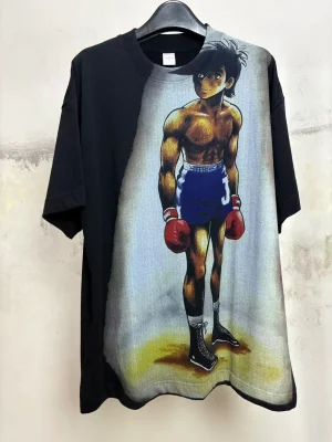 Ashita no Joe Vintage Anime Graphic Tee - Heavyweight 100% Cotton DTG Print
