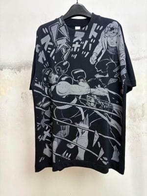 Ashita no Joe Manga Tee - Heavyweight Distressed Style Retro Anime Shirt