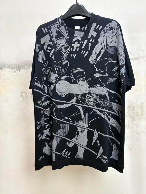 Ashita no Joe Manga Tee - Heavyweight Distressed Style Retro Anime Shirt