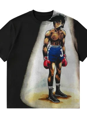 Ashita no Joe Vintage Anime Graphic Tee - Heavyweight 100% Cotton DTG Print