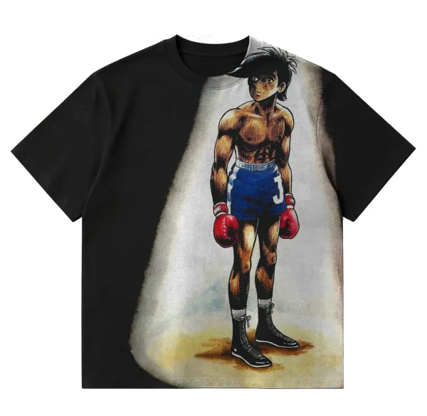Ashita no Joe Anime Graphic Tee - 300 gsm Heavyweight 100% Cotton DTG Print
