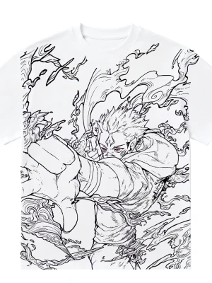 Ryomen Sukuna 'King of Curses' All-over Print 220g Tee