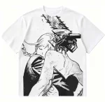 Chainsaw Man Makima Dog&Chainsaw DTG T-Shirt | 300gsm Heavyweight 100% Cotton Tee