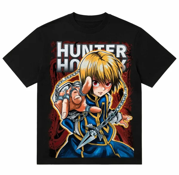 Hunter x Hunter Kurapika Double Sided Large Graphic Print T-Shirt | 220gsm 100% Cotton Tee