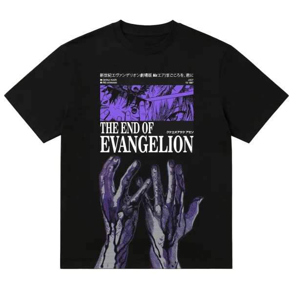 Neon Genesis Evangelion: The End of Evangelion Movie Poster Graphic 220gsm T-Shirt